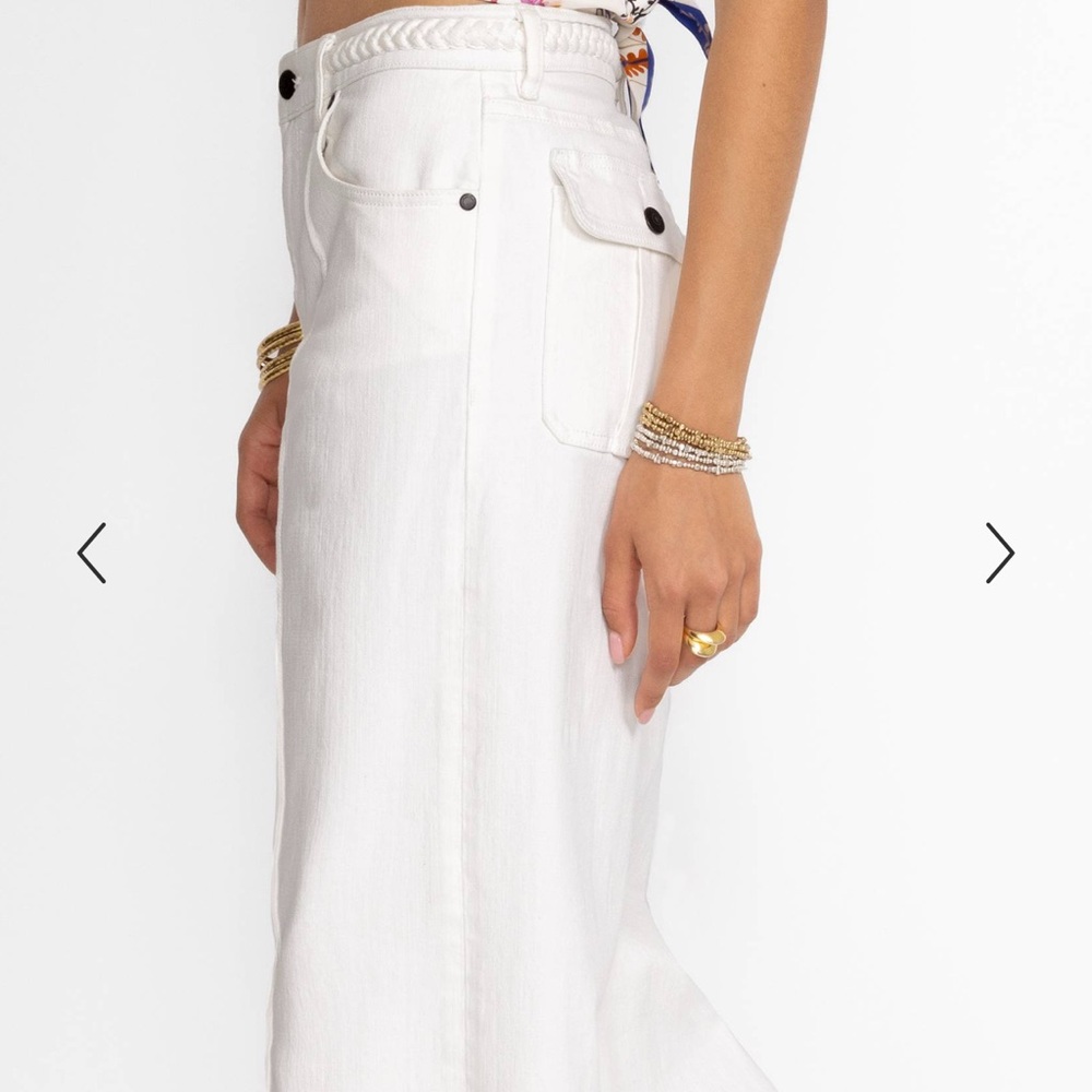 Johnny Was The Braided Wide Leg Jeans White - Picture 4 of 7